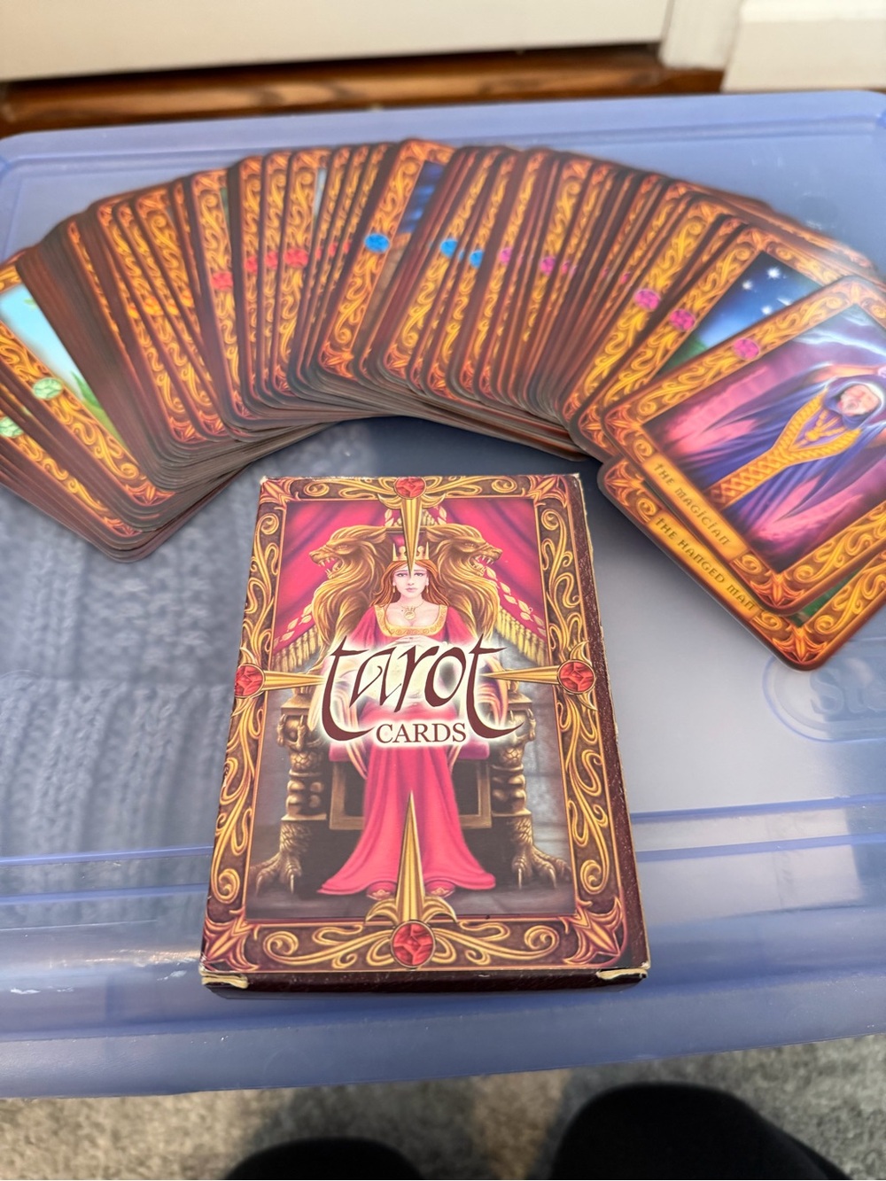 Mystic Tarot Cards Deck - Red and Gold